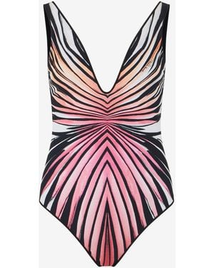 Roberto Cavalli Bañador Con Estampado Ray Of Paradise - Rojo