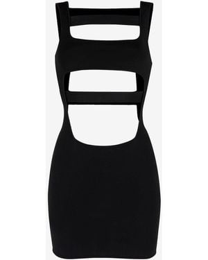Roberto Cavalli Cut-Out Detail Mini Dress - Black