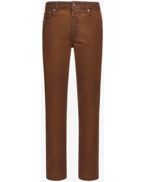 Roberto Cavalli Straight Jeans - Brown