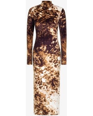 Roberto Cavalli Appaloosa Print Dress - White