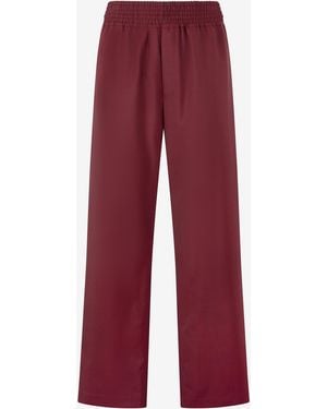 Roberto Cavalli Loose Virgin Wool Trousers - Red