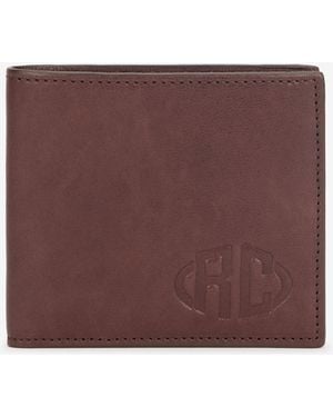 Roberto Cavalli Square Bi-Fold Wallet With Rc Monogram - Purple