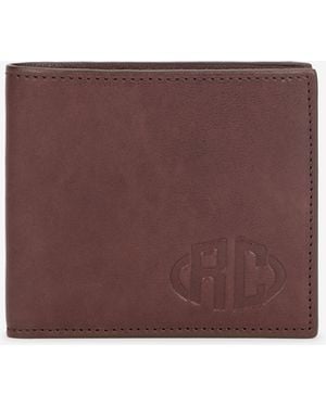 Roberto Cavalli Square Bi-Fold Wallet With Rc Monogram - Purple
