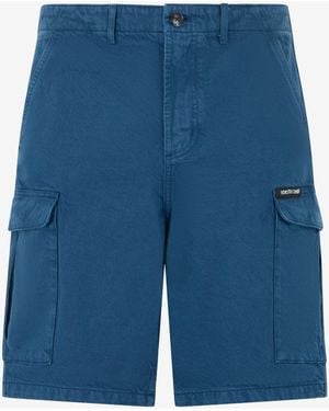 Roberto Cavalli Cargo Bermuda Shorts - Blue