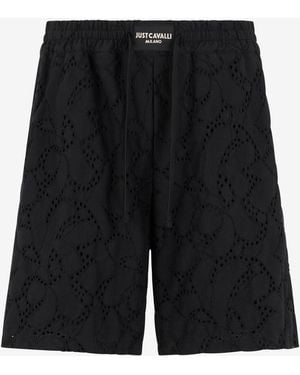 Roberto Cavalli Trousers Bermuda - Black