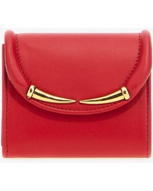 Roberto Cavalli Fang Clasp Card Case - Red