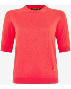 Roberto Cavalli Coral Jumper - Red