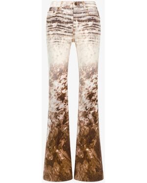 Roberto Cavalli Appaloosa Print Jeans - White