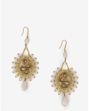 Roberto Cavalli Serpentine Earrings - Metallic