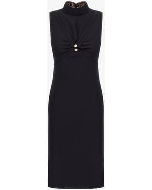 Roberto Cavalli Rc Logo Dress - Black