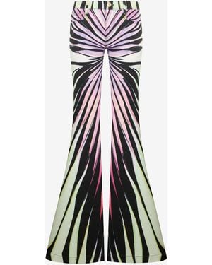 Roberto Cavalli Jean Évasé Imprimé Ray Of Paradise - Blanc