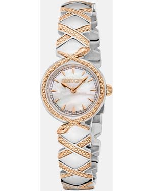 Roberto Cavalli Orologio Snake Core, By Franck Muller - Bianco