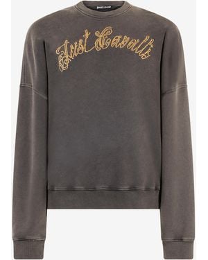 新品roberto cavalli ロゴ スウェット トレーナ グレー S 新品roberto cavalli ロゴ スウェット トレーナ グレー S