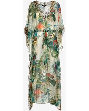 Roberto Cavalli Kaftan Jungle - Verde