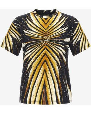 Roberto Cavalli T-Shirt With Ray Of Print - Multicolor