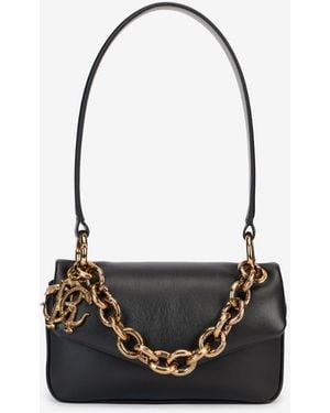 Roberto Cavalli Shoulder Bag With Chain - White