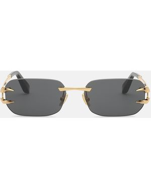 Roberto Cavalli Metal Rimless Sunglasses - Black