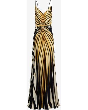 Roberto Cavalli Ray Of Print Dress - White