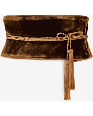Roberto Cavalli Chocolate Corset Belt - Brown