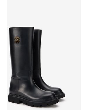 Roberto Cavalli Boots With Emblem - Black