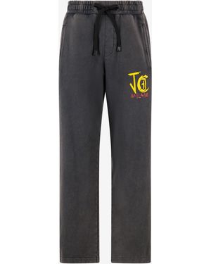 Roberto Cavalli Joggers With Branded Detailing - Black