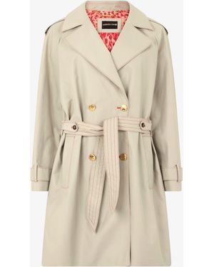 Roberto Cavalli Trench Coat - Natural