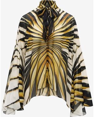 Roberto Cavalli Ray Of Print Silk Shirt - Multicolor