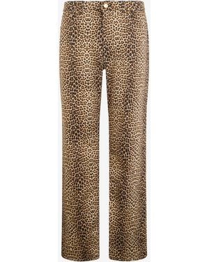 Roberto Cavalli Baby Jaguar Print Flare Trousers - Natural