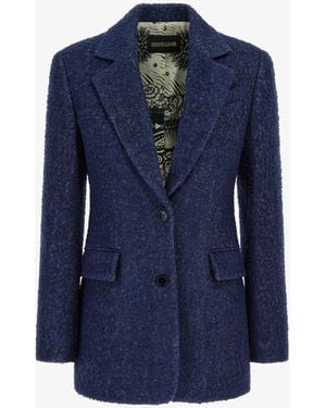 Roberto Cavalli Double Button Blazer - Blue