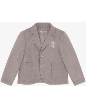 Roberto Cavalli Giacca Con Monogram Rc - Multicolore