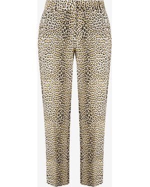 Roberto Cavalli Pop Jaguar Print Trousers - Natural