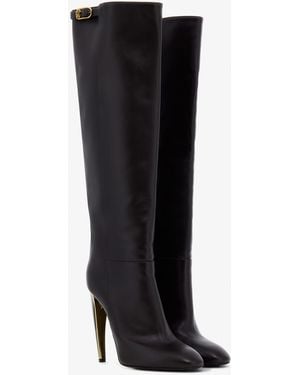Roberto Cavalli Fang Heel Boots - Black