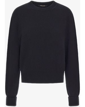 Roberto Cavalli Pull Court En Maille - Bleu