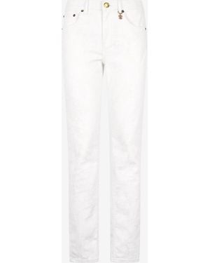 Roberto Cavalli Slim Fit Denim Trousers - White