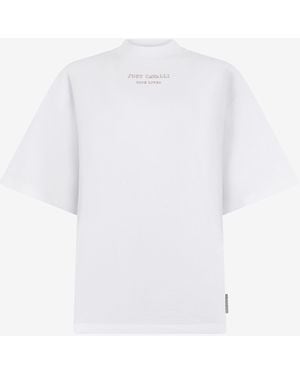 Roberto Cavalli T-Shirt With Front Print - White