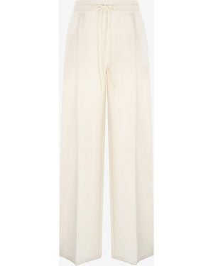 Roberto Cavalli Drawstring Trousers - White