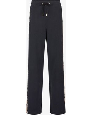 Roberto Cavalli Trousers With Snake Bands - Blau