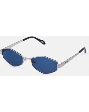 Roberto Cavalli Geometrische Metallfassung - Blau