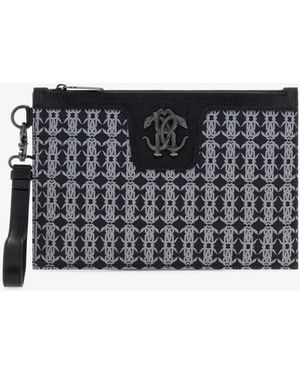 Roberto Cavalli Rc Monogram Pochette - Schwarz