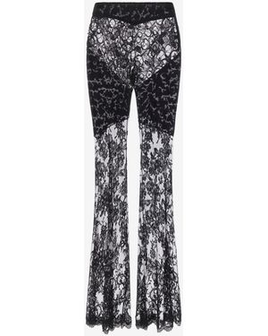 Roberto Cavalli Flare Transparent Trousers - Multicolour