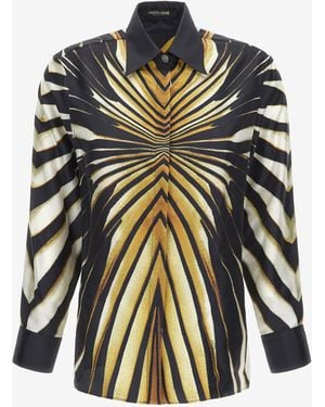 Roberto Cavalli Ray Of Silk Shirt - Métallisé