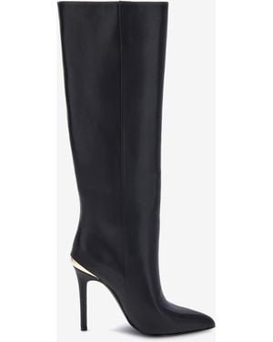 Roberto Cavalli Just Cavalli Tiger Logo Boots - Black