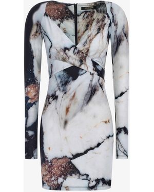 Roberto Cavalli Marble Print Dress - Multicolor