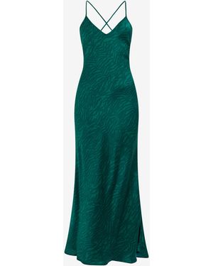 Roberto Cavalli Zebra Print Silk Dress - Green
