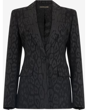Roberto Cavalli Plain Jacket - Black