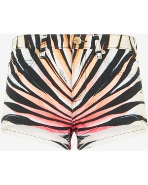 Roberto Cavalli Ray Of Paradise Print Shorts - Multicolor