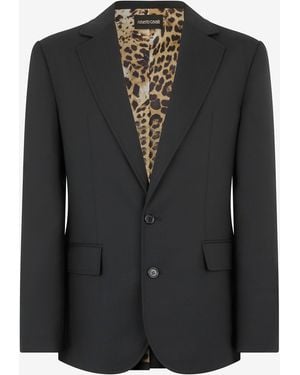 Roberto Cavalli Virgin Wool Jacket - Black