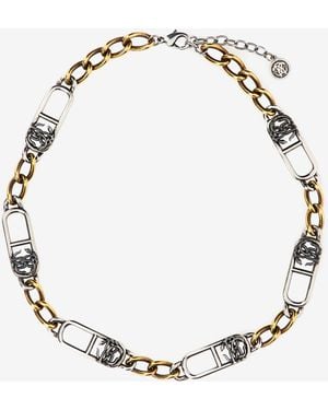 Roberto Cavalli Collana Con Monogram Rc - Multicolore