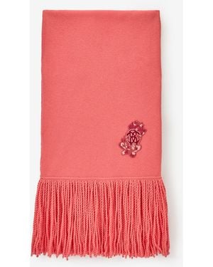 Roberto Cavalli Antique Scarf With Monogram Mirror Snake - Red