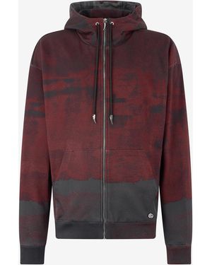 Roberto Cavalli Hoodie With Zip - Red